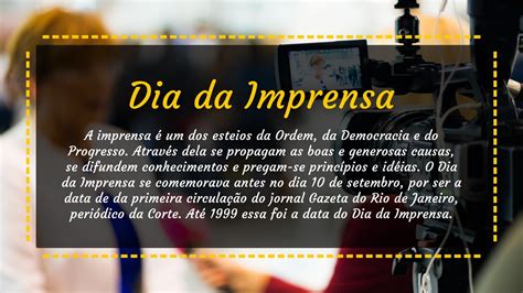 O Dia da Imprensa é comemorado no dia 1º de junho REDE JOTA FM