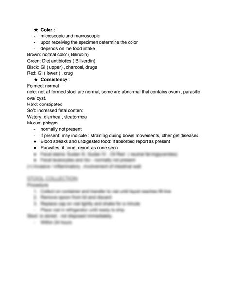 Solution Pmls Lab Fecalysis Notes And Reviewer Studypool