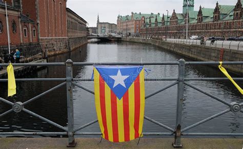 Catalonia Flag and Riot Police Editorial Photo - Image of conflict, riot: 135494681