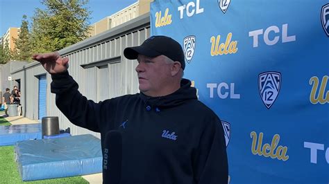 Chip Kelly Ucla Practice Media Availability Oct Youtube