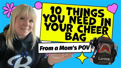 Whats In My Cheer Bag Moms Pov Youtube