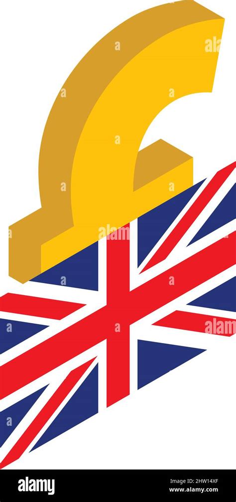 Uk currency icon isometric vector. British pound sterling symbol and uk ...