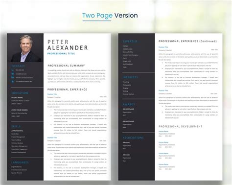 Executive Resume Template Professional Cv Modern Executive Etsy