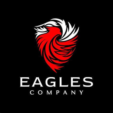 Premium Vector | A black and white logo for the eagles company.