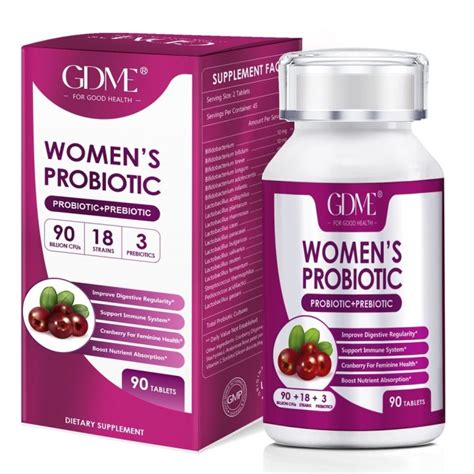 Gdme Daily Probiotics For Women Shelf Stable Billion Cfus With