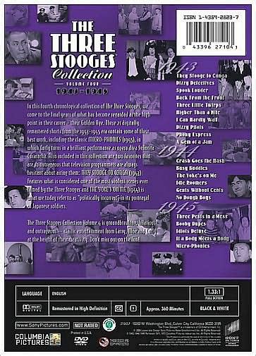 The Three Stooges Collection, Vol. 4: 1943-1945 [2 Discs] by The Three ...