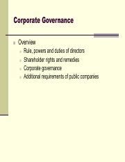 RSM 225 Lecture 4 4 Nature Of A Corporation And Its Formation Part