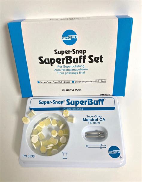 Dental Pc Super Snap Superbuff Set For Superpolishing By Shofu