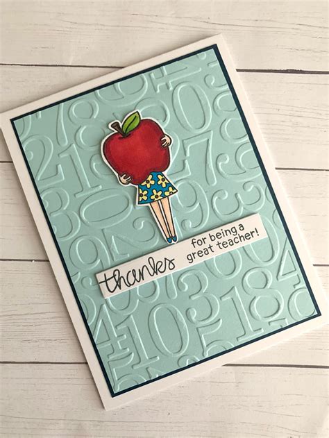 Handmade Thank You Card For Teacher Math Teacher Card End Of Etsy