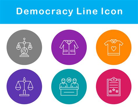 Democracy Vector Icon Set 20651731 Vector Art at Vecteezy