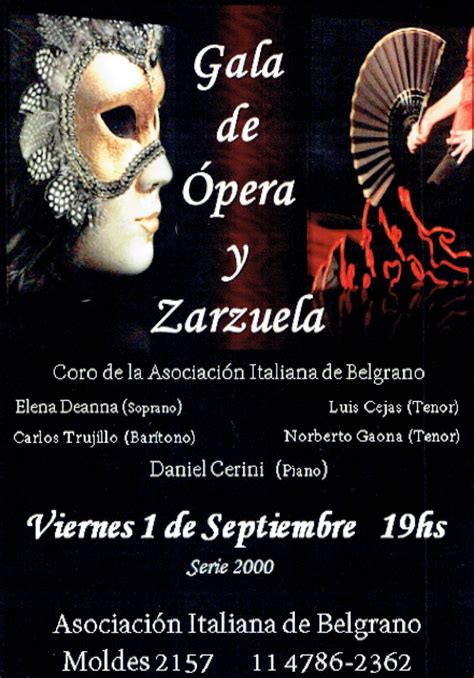 Gala de Ópera y Zarzuela Asociación Italiana de Belgrano