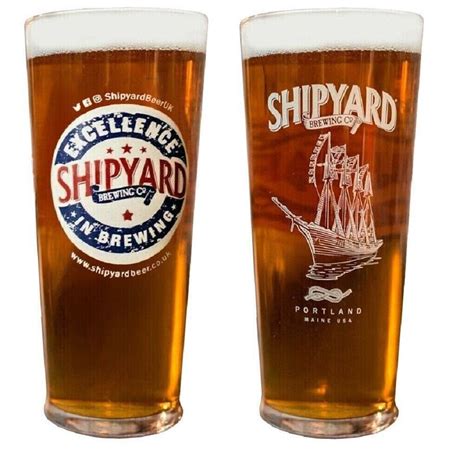 X Shipyard Brewing Pint Glasses Oz Brand New Ce Stamped