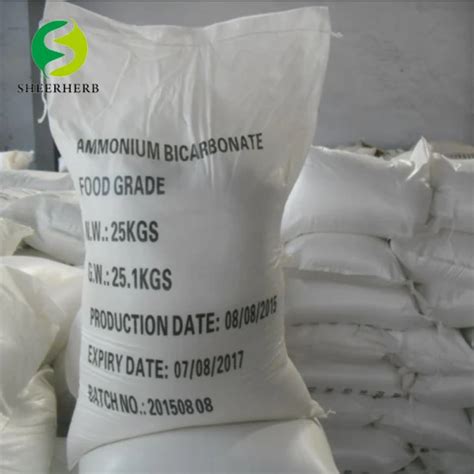 Ammonium Bicarbonate Chemicals 99 Industrial Grade Ammonium