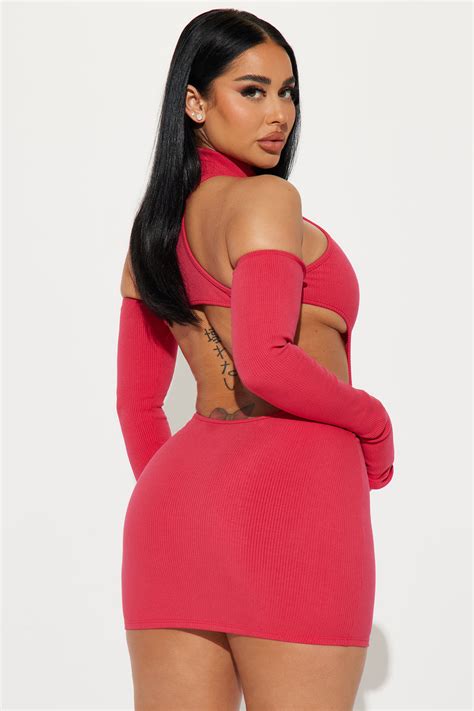 Nia Snatched Mini Dress Raspberry Fashion Nova Dresses Fashion Nova