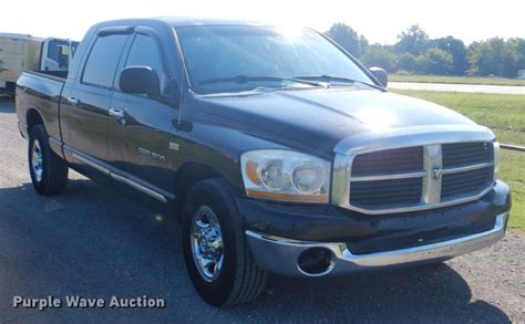 2006 Dodge Ram 1500 Mega Cab Pickup Truck In Collinsville Ok Item Ft9395 Sold Purple Wave