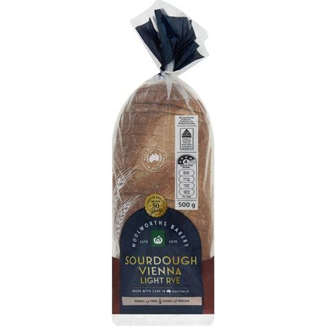 Woolworths Rustic Rye Sourdough Loaf G Woolworths