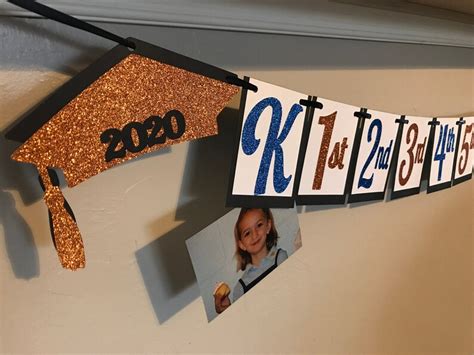 Custom Graduation Banner K 12 Picture Graduation Banner Etsy