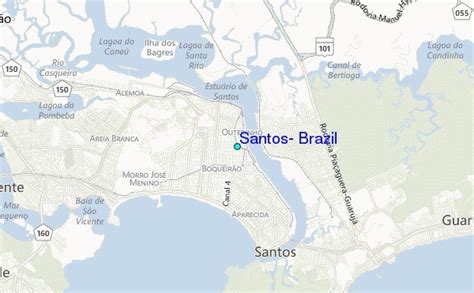 Santos, Brazil Tide Station Location Guide