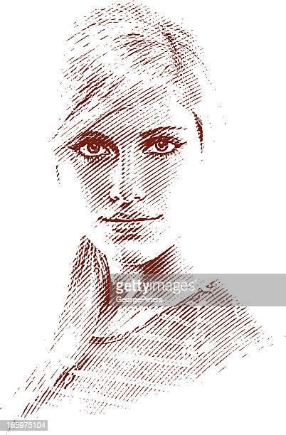 High Key Portrait Of Young Woman High Res Vector Graphic Getty Images