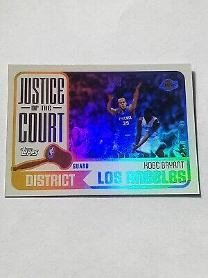 Topps Justice Of The Court Jc Kobe Bryant Ebay