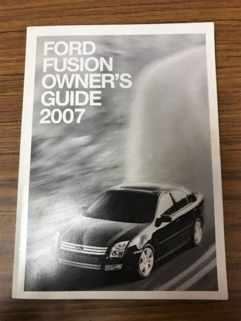 Owners Manual For Ford Fusion