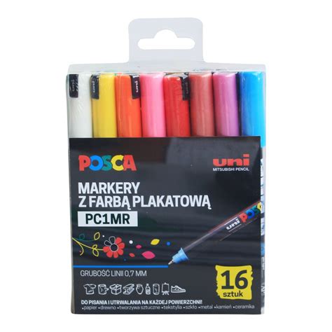 Zestaw Marker W Z Farb Plakatow Uni Posca Pc Mr Cena