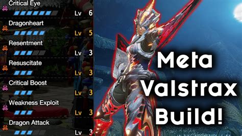 Crimson Glow Valstrax Meta Build In Monster Hunter Rise YouTube