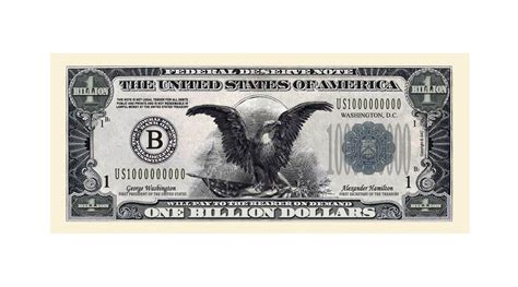 Billion Dollar Collectible Novelty Bill Not Real Currency Etsy