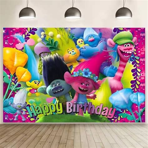 Cartoon Background Birthday Decorations, Cartoon Happy Birthday Banner ...