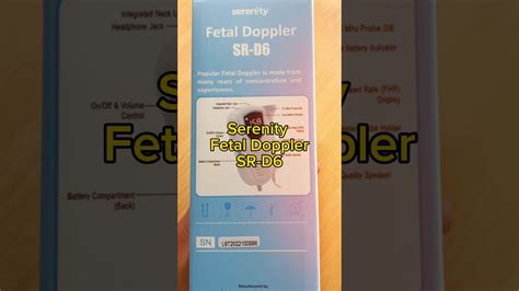 FETAL DOPPLER SR D6 Review Health Lifestyle Fyp Shorts YouTube