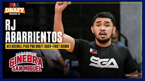 Ginebra Selects Rj Abarrientos As Third Pick Overall Pba Season