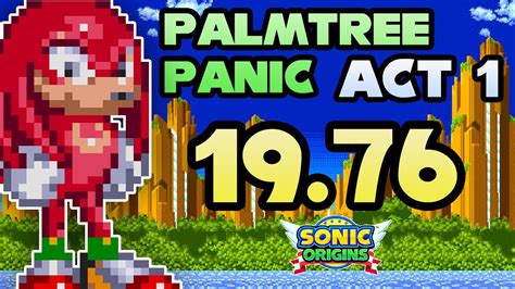 Sonic Origins Plus Palmtree Panic Act Speedrun In Igt