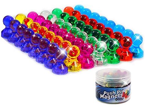 56 Colorful Magnets For Whiteboard 7 Assorted Color Strong Push Pin