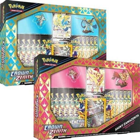 Crown Zenith Shiny Zacian Zamazenta V Premium Collection