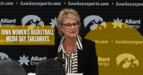 Iowa Women S Basketball Media Day Takeaways