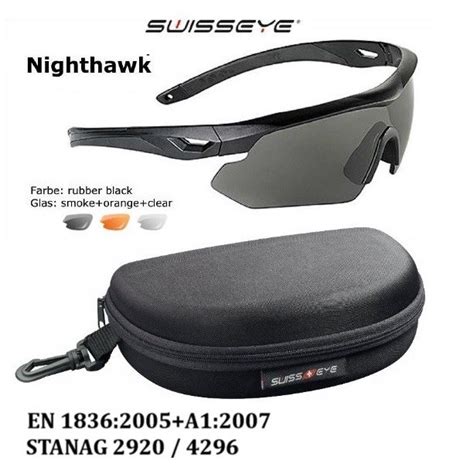 Shooting Ballistic Glasses Professional Swiss Eye Nighthawk