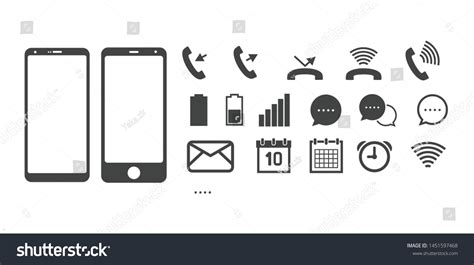 Phone Icon Word: Over 9,709 Royalty-Free Licensable Stock Vectors ...