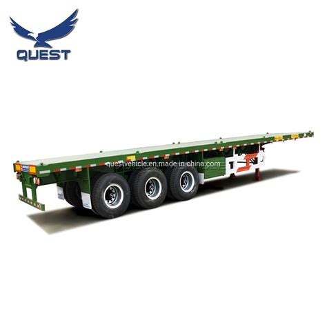 Quest Axle Ft Truck Semi Trailer Container Flatbed Trailer China