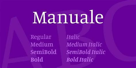 Manuale Font