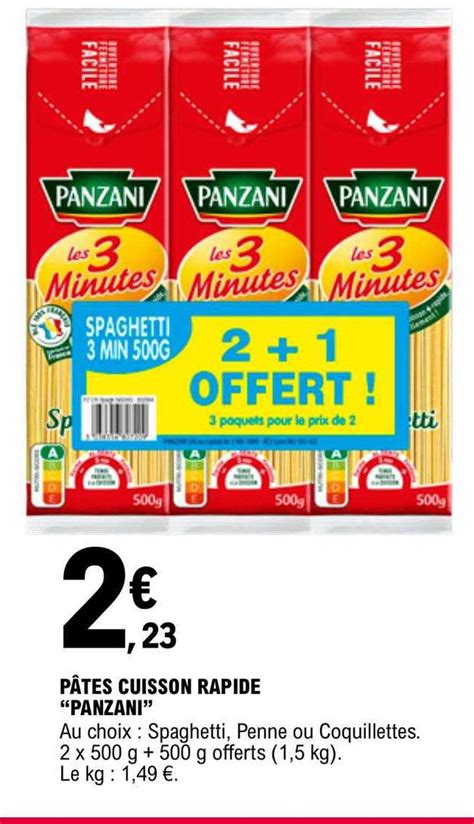 Promo Pâtes Cuisson Rapide panzani chez E Leclerc iCatalogue fr