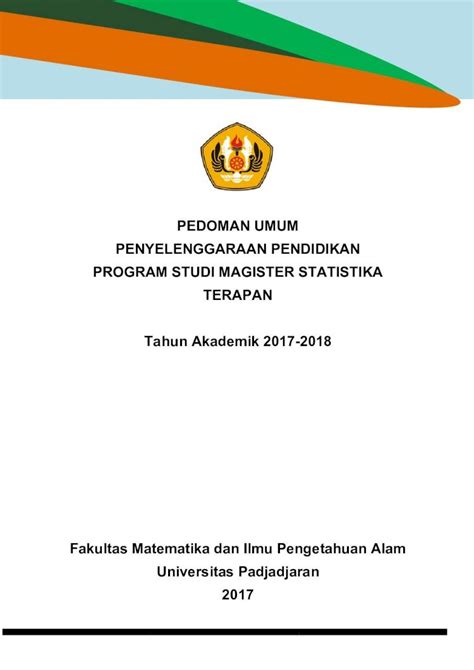 Pdf Pedoman Umum Penyelenggaraan Pendidikan Statistics Unpad Ac Id