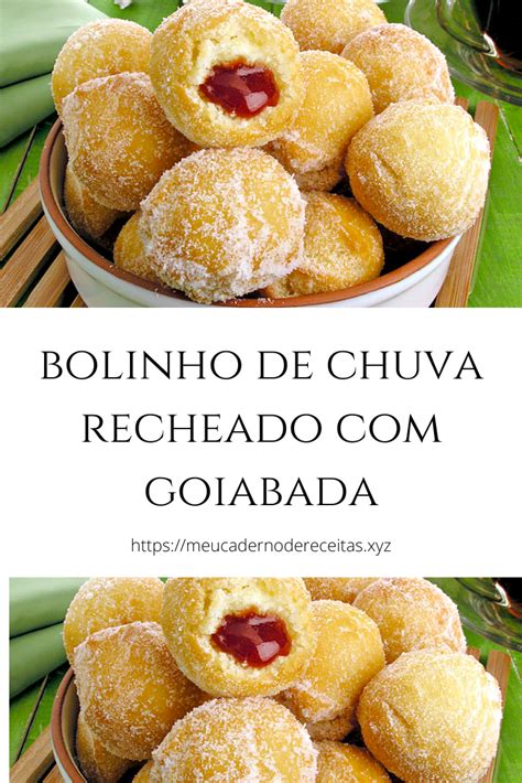 Bolinho De Chuva Recheado Goiabada Meu Caderno De Receitas