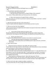 Darwin Docx Darwin S Dangerous Idea Worksheet 1 0 What Year Did