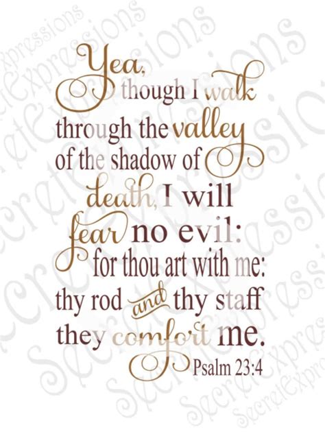 Psalm 23 4 Svg Walk Through The Valley Svg Fear No Evil Svg Eps Png