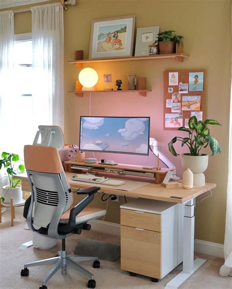 May Desk Setup Vibes 🌷 Cozy Home Office Home Office Setup Home Desk