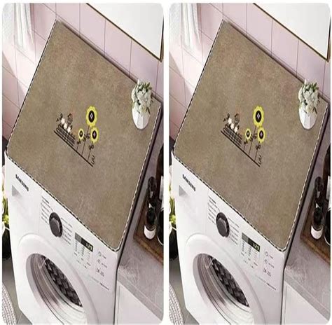 2pcs Washer And Dryer Top Protector Dust Proof Washer