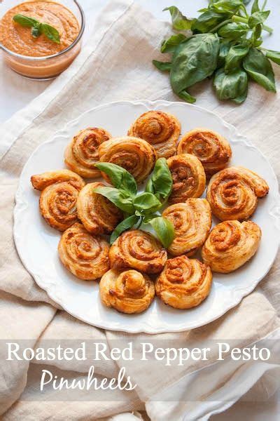 Roasted Red Pepper Pesto Pinwheels Recipe The Corner Kitchen