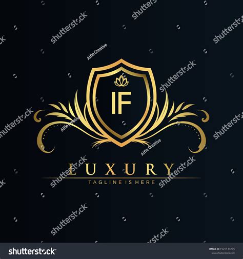 Letter Initial Royal Templateelegant Crown Logo Stock Vector Royalty