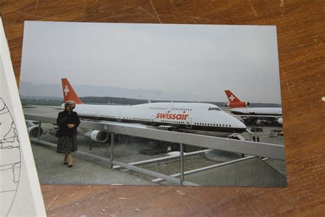 Swissair Stk Flugset Flugplan Foto Jumbo Jet Kaufen Auf