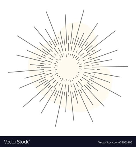 Sun rays Royalty Free Vector Image - VectorStock